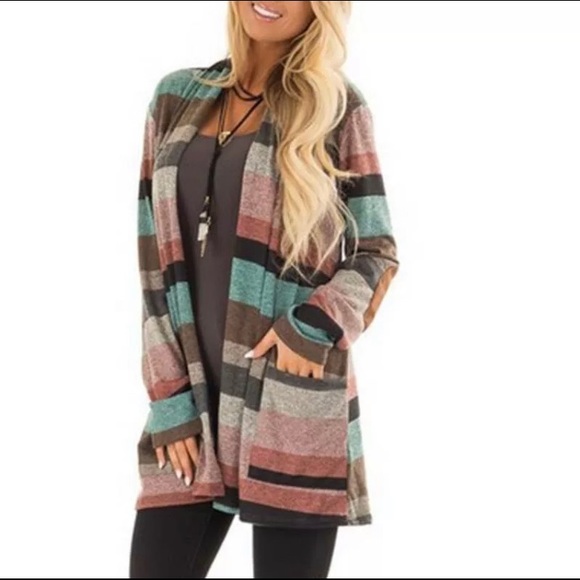Multicolored Long Cardigan! Size small-medium - Picture 5 of 7